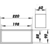 Dalap PVC szögletes idomtoldó 220x90 mm