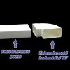 Dalap PVC vízszintes könyökidom szögletes légcsatornákba 90°, 220x90 mm