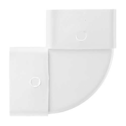 Dalap PVC függőleges könyökidom szögletes légcsatornákba 90°, 220x90 mm