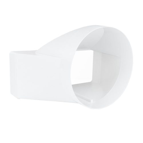 Dalap PVC szűkítő idom a kerek csővezeték átalakítására szögletes csővezetékre Ø 150 mm / 220x90 mm