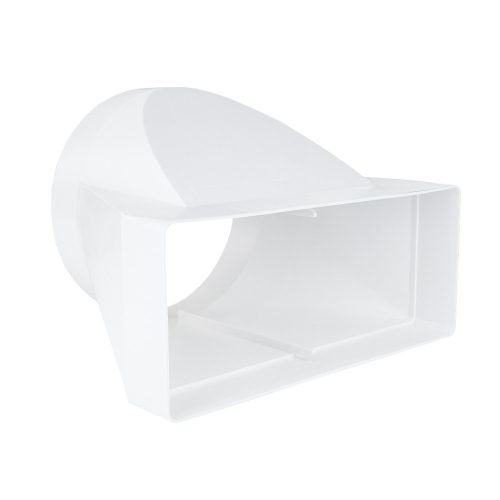 Dalap PVC szűkítő idom a kerek csővezeték átalakítására szögletes csővezetékre Ø 150 mm / 220x90 mm