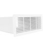 Dalap 972 PVC szögletes szellőzőrács a csővezeték lezárására, 220x90 mm, fehér