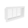 Dalap 972 PVC szögletes szellőzőrács a csővezeték lezárására, 220x90 mm, fehér