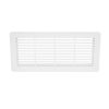 Dalap 972 PVC szögletes szellőzőrács a csővezeték lezárására, 220x90 mm, fehér