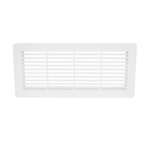 Dalap 972 PVC szögletes szellőzőrács a csővezeték lezárására, 220x90 mm, fehér