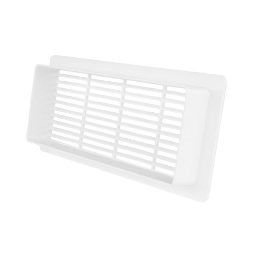 Dalap 972 PVC szögletes szellőzőrács a csővezeték lezárására, 220x90 mm, fehér
