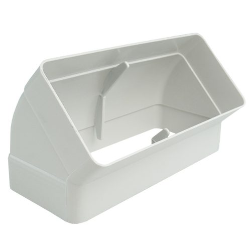 Dalap PVC függőleges könyökidom szögletes légcsatornákba 45°, 220x90 mm