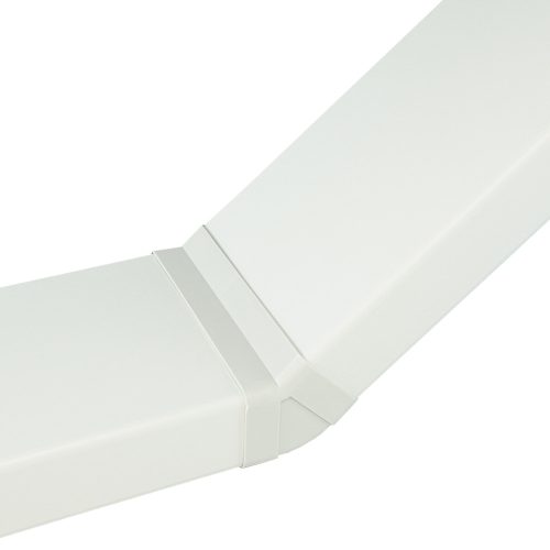 Dalap PVC függőleges könyökidom szögletes légcsatornákba 45°, 220x90 mm