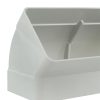 Dalap PVC függőleges könyökidom szögletes légcsatornákba 45°, 220x90 mm