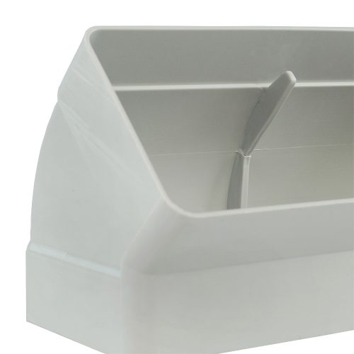 Dalap PVC függőleges könyökidom szögletes légcsatornákba 45°, 220x90 mm