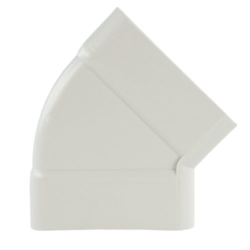Dalap PVC függőleges könyökidom szögletes légcsatornákba 45°, 220x90 mm