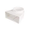 Dalap PVC átalakító idom 90° kerek csővezetékről szögletesre Ø 150 mm / 220x90 mm