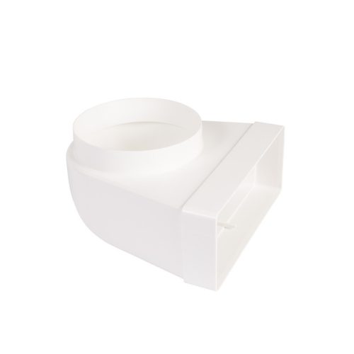Dalap PVC átalakító idom 90° kerek csővezetékről szögletesre Ø 150 mm / 220x90 mm