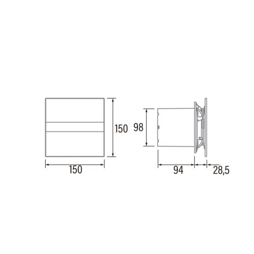 Cata E-100 fürdőszoba-ventilátor