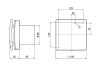 Maico ECA 100 ipro F Kétfokozatú kishelyiség ventilátor fényszabályozással, DN 100  Termékszám: 0084.0202