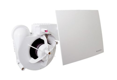 Maico ER 100 EVZ Ventilátor betét fedéllel és szűrővel, ER-UP/GH süllyesztett beszerelésű házba való beszereléshez, légmennyiség 100 m³/h, késleltető kapcsolóval  Termékszám: 0084.0381
