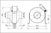 Maico ERR 25/1 Radiál csőventilátor, DN 250, váltóáramú  Termékszám: 0080.0277