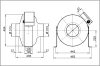 Maico ERR 31/1 Radiál csőventilátor, DN 315, váltóáramú  Termékszám: 0080.0278