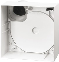 Helios ELS-GAP Falonkívüli ventilátorház, légtömör visszacsapószeleppel, hátsó kifúvás