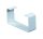 Awenta KP55-28 lapos csatorna 55X110mm felfogató bilincs