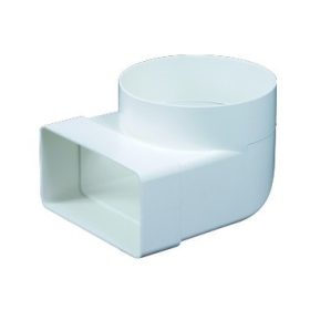   Awenta KP75-23 lapos csatorna 75X150mm függőleges átalakító könyök idom 