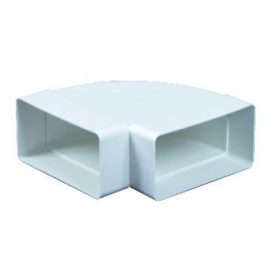   Awenta KP75-24  lapos csatorna 75X150mm 90-fok vízszintes könyök idom 