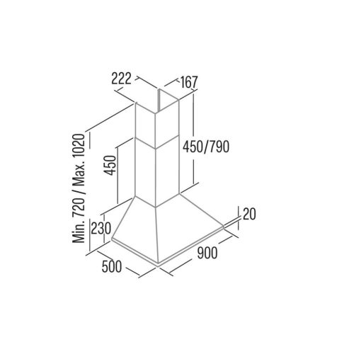 Cata - Páraelszívó OMEGA 900 X/M inox
