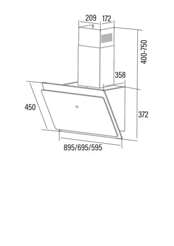 Cata - Páraelszívó WANDA 600 XGBK fekete