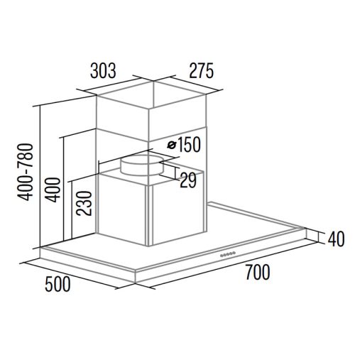 Cata - Páraelszívó S-PRO 7000 BK fekete