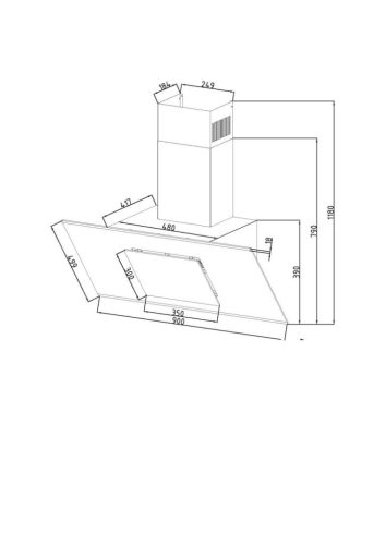 Davoline - Páraelszívó Feel 90 cm fekete