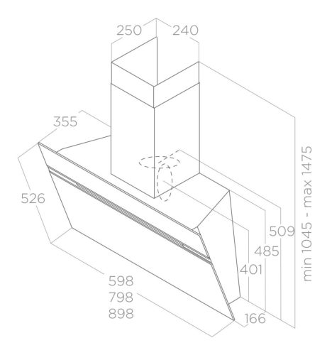 Elica - Páraelszívó STRIPE WH/A/90 - A készlet erejéig rendelhető!