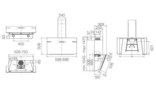 Elica - Páraelszívó L'ESSENZA BL/A/60