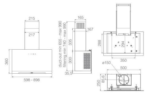 Elica - Páraelszívó APLOMB WH/A/60