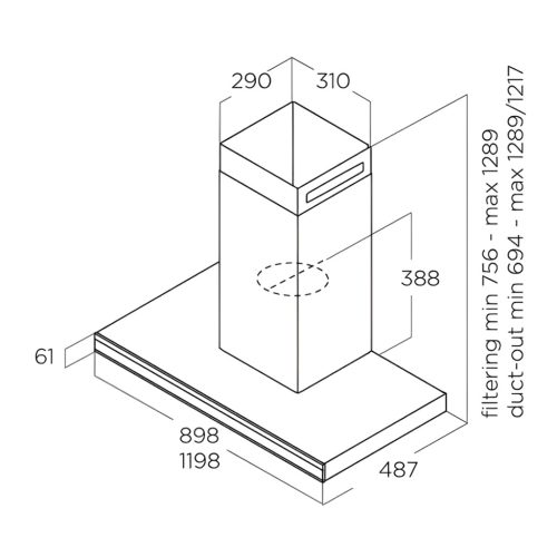 Elica - Páraelszívó ELEMENT @ IXBL/A/90 + Mikro MW-5120