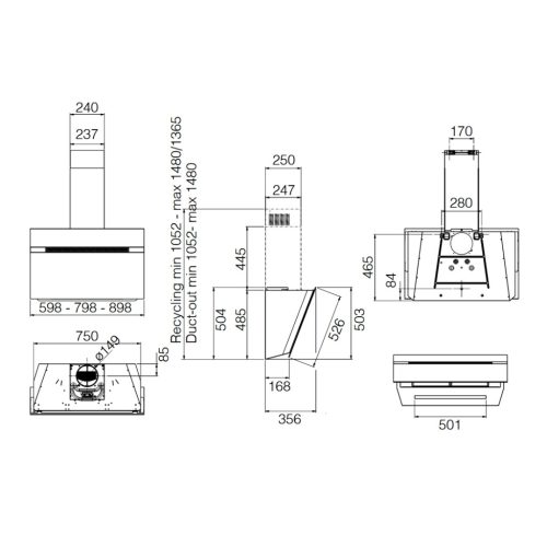 Elica - Páraelszívó NEAT @ BL/A/90 + Mikro MW-5120B