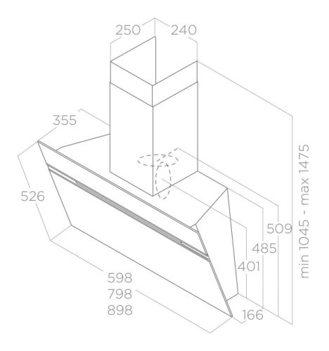 Elica - Páraelszívó STRIPE @ BL/A/90 PRF0199706