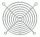 Műszerventilátor rács 80x80mm