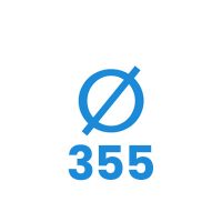 355 mm