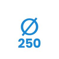 250 mm