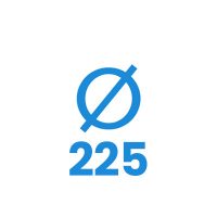 225 mm