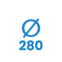 280 mm