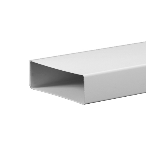 Awenta KP204-15 lapos PVC légcsatorna, egy darab, ferdén elölről (gyári fotó)