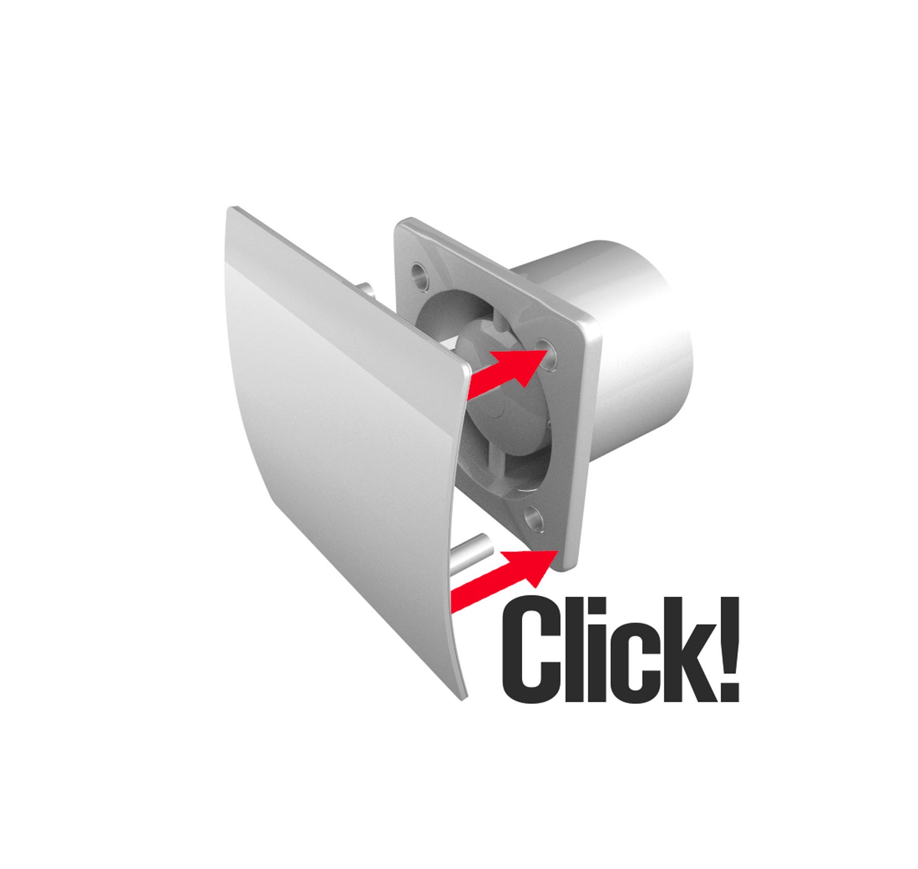 Awenta System+ Easy Clip: az előlap egy kattintással felpattintható