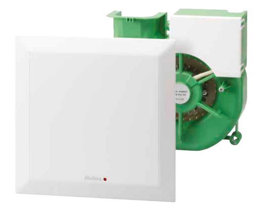 Helios ELS-V ventilátor egység fehér előlappal