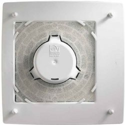 Vortice MICRO nyitott előlappal: a mosható poliuretán szűrő a ventilátor előtt